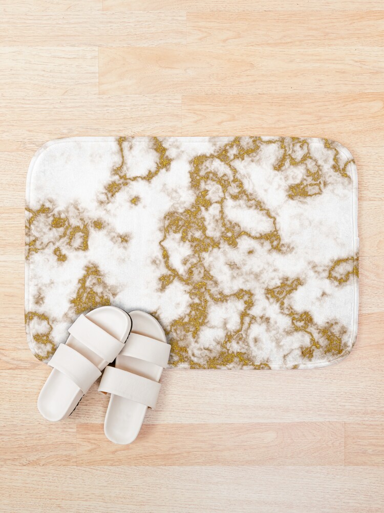 "Luxury Gold Marble" Bath Mat for Sale by RoxanneG Redbubble