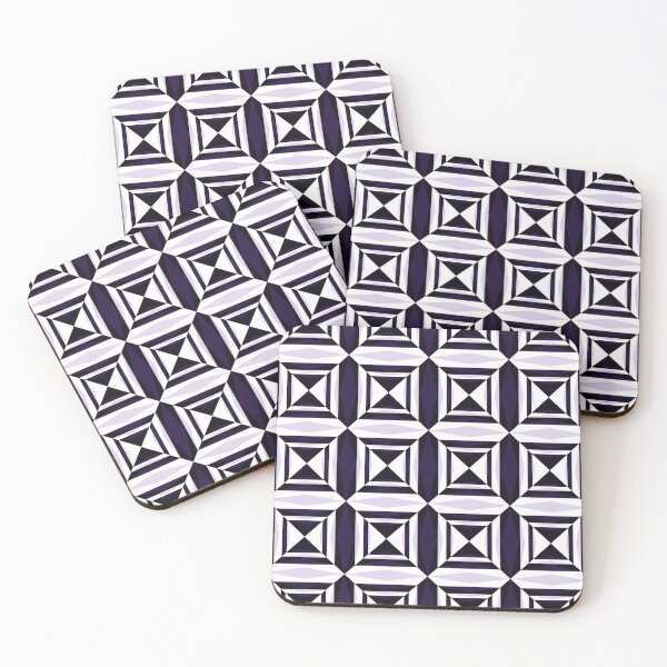 Item preview, Geometric Squares in Blue and White designed and sold by louise reeves.