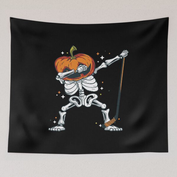 Item preview, Dabbing Pumpkin Skeleton Spooky Halloween Gift designed and sold by haselshirt.