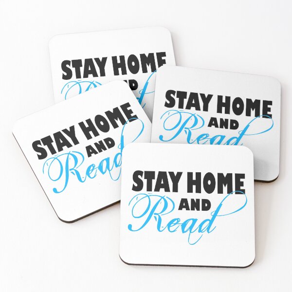 Item preview, Stay Home and Read - Blue designed and sold by Cosmic Cutenesss.