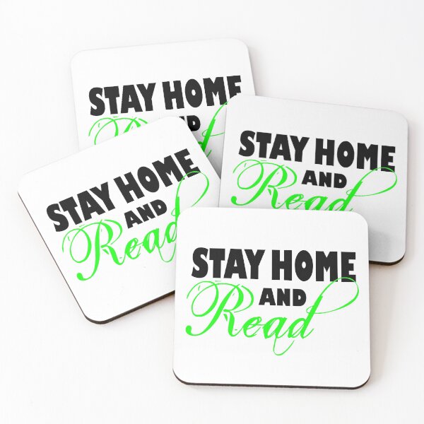 Item preview, Stay Home and Read - Green designed and sold by Cosmic Cutenesss.