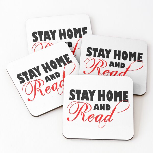 Item preview, Stay Home and Read - Red designed and sold by Cosmic Cutenesss.