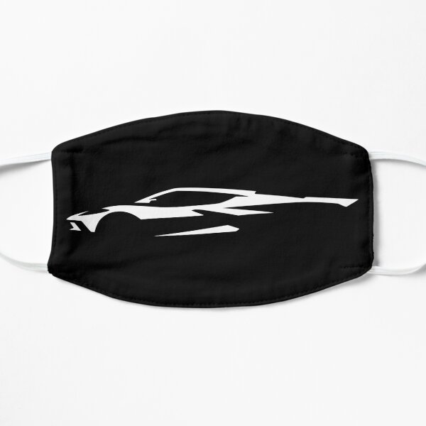 Chevrolet Corvette C8 Silhouette - White Flat Mask