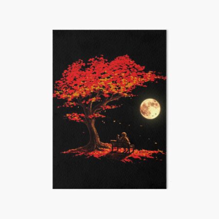 Autumn Moon Art Board Print