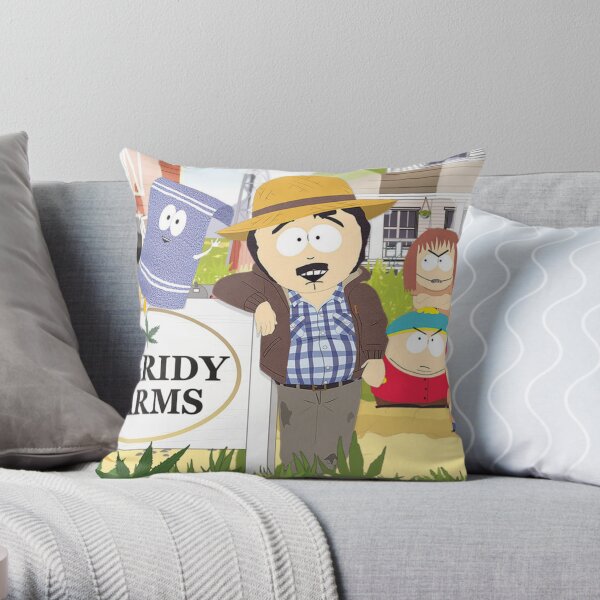 Tegridy Farms Randy Marsh South Park Throw Pillow