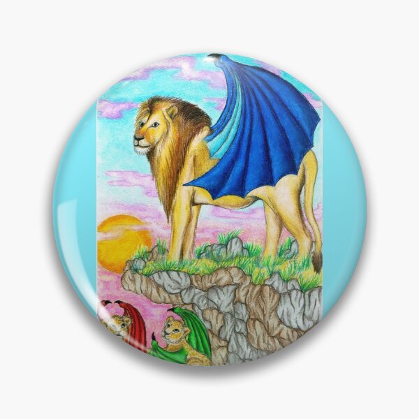 Item preview, Lion-fly with cubs designed and sold by Melanie Jeyakkumar.