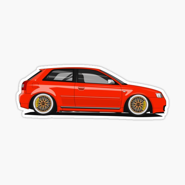 AUDI S3 static Sticker for Sale by shketdesign