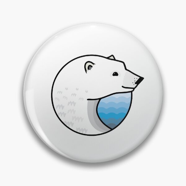 Item preview, Polar Bear Logo Badge designed and sold by DavidAlan.
