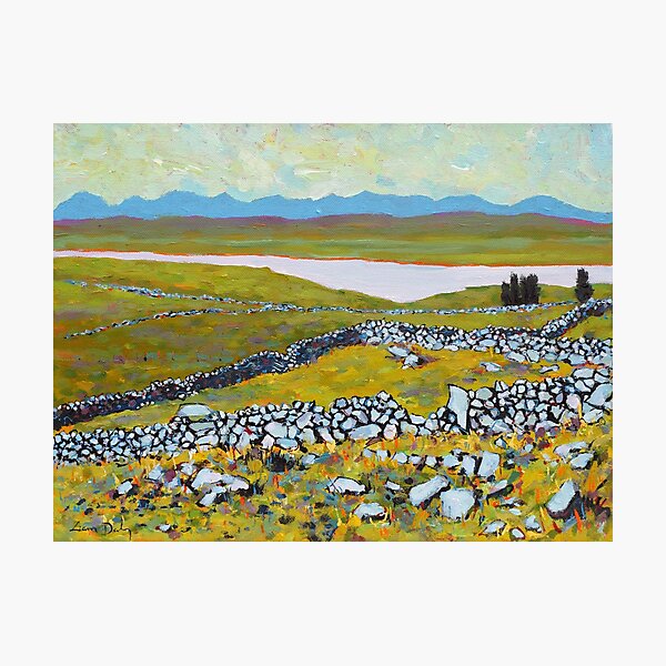 Stone Walls, Twelve Bens (Connemara, County Galway, Ireland) Photographic Print
