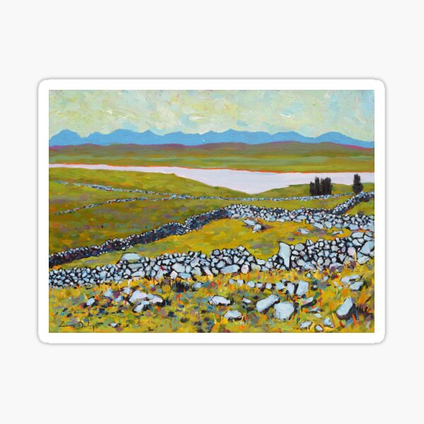 Stone Walls, Twelve Bens (Connemara, County Galway, Ireland) Sticker