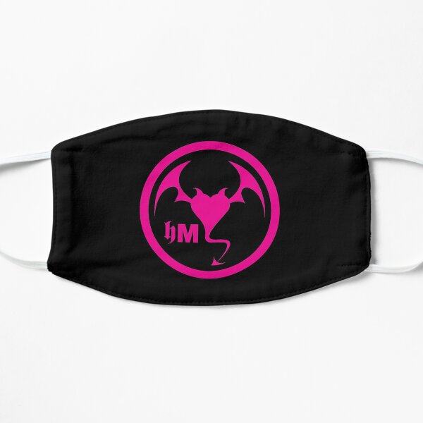 Hollywood Monsters Circle Bat Logo - PINK Flat Mask