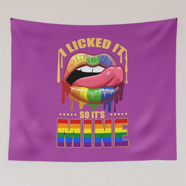 Item preview, Lo lamí para que su mina goteara labios arcoiris designed and sold by queerappear.