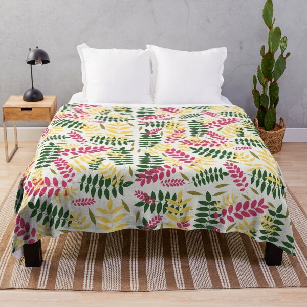 Item preview, Joyful pastel leaves pattern designed and sold by Simplulina.