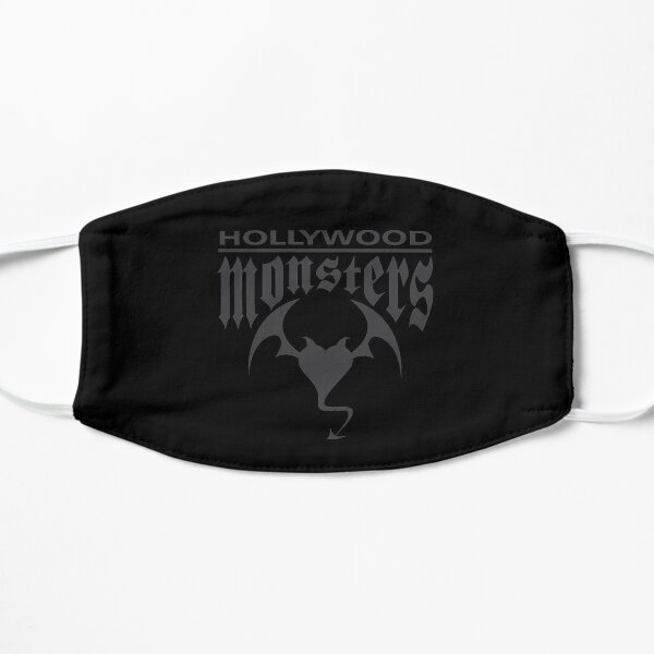 Hollywood Monsters Text Bat Logo - DARK GREY Flat Mask