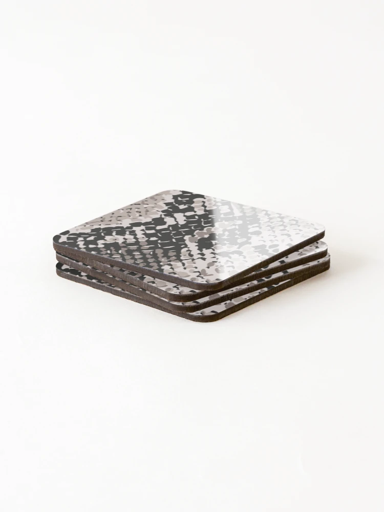 Thumbnail 4 of 5, Coasters (Set of 4), Python Animal Skin Pattern designed and sold by sleeplessstudio.