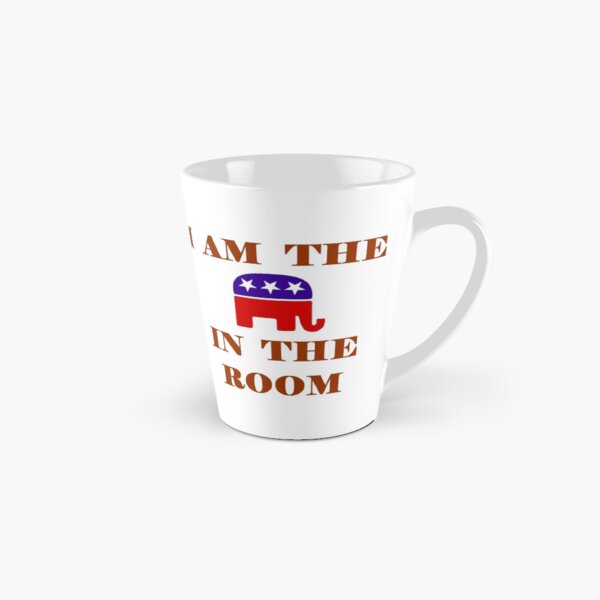 Republican Gifts - I Am the Elephant in the Room Funny Gift Ideas for Conservative Right Wing Political Friends & Family Tall Mug