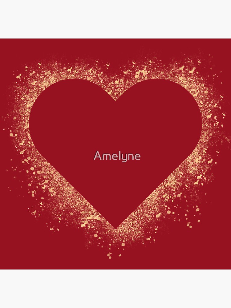 "Rose Gold Glitter Magic Heart" Sticker by Amelyne | Redbubble