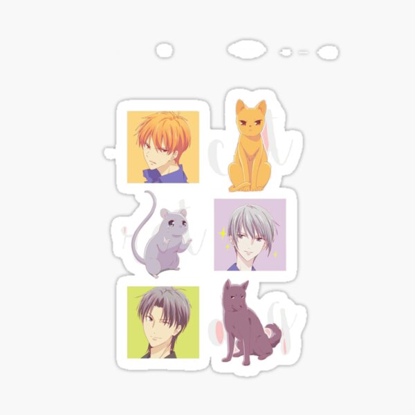 Kyo, Yuki, Shigure (Fruits Basket) Sticker