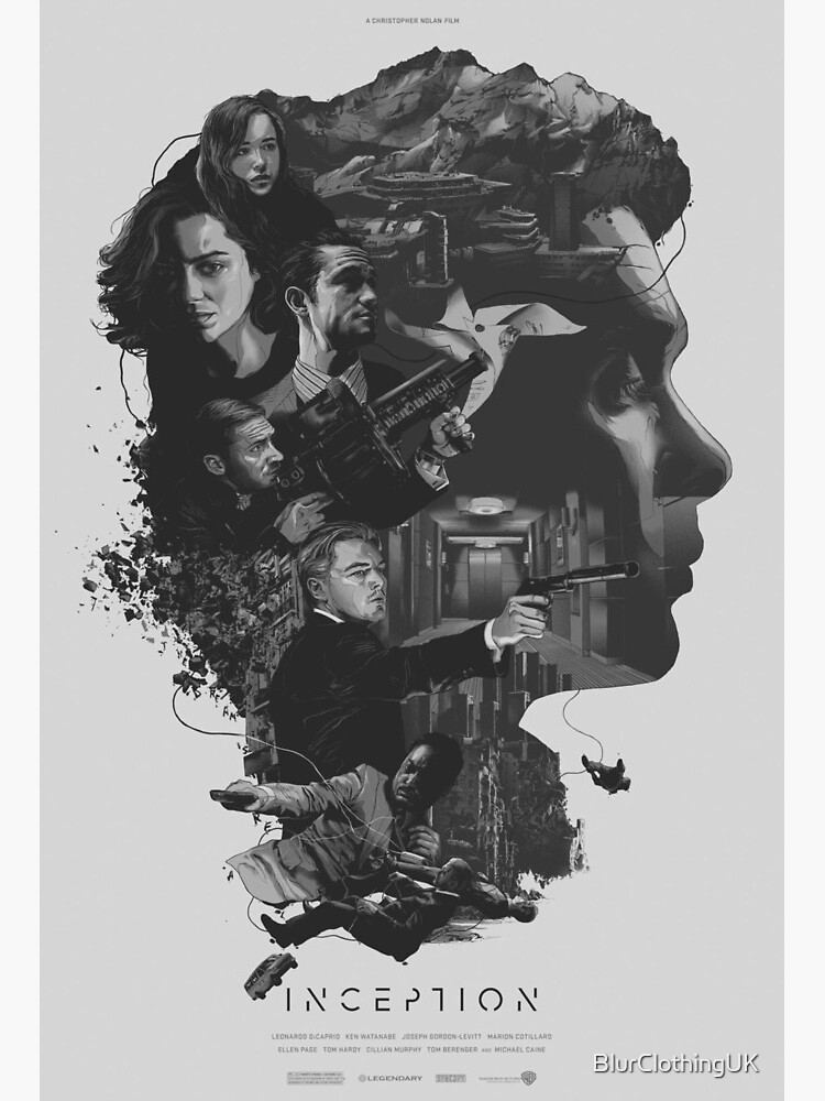 Inception Poster Art Board Print By Blurclothinguk Redbubble