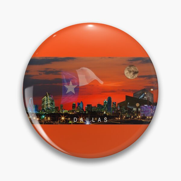 Item preview, DALLAS Sunrise Skyline Supermoon and Text designed and sold by Warren Paul Harris.