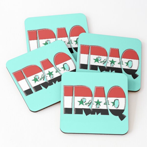Item preview, Iraq Font With Iraqi Flag designed and sold by Havocgirl.