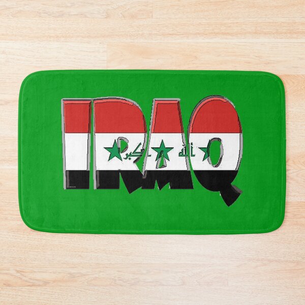 Item preview, Iraq Font With Iraqi Flag designed and sold by Havocgirl.
