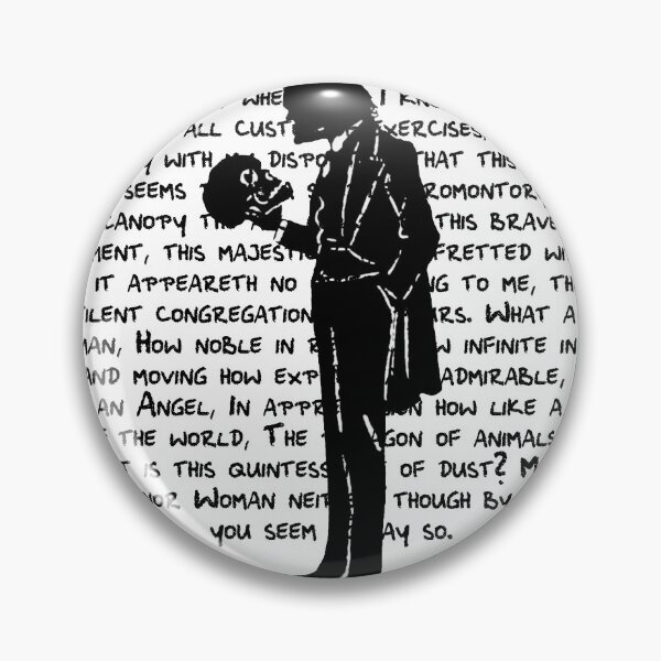Item preview, Hamlet Silhouette with Yorick's Skull designed and sold by aleyna22.