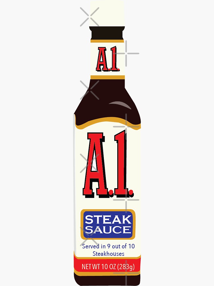 "A1 Steak Sauce" Sticker for Sale by coletteburd Redbubble