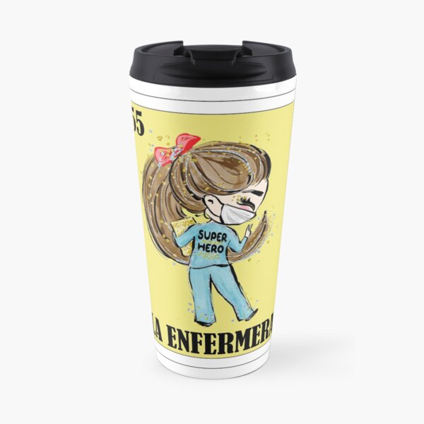 Mexican Loteria - La Enfermera - Loteria Mexicana - Regalo para Enfermera Travel Mug