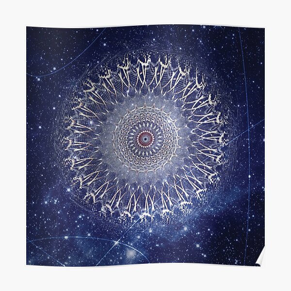 Wormhole - Abstract Space Mandala Poster