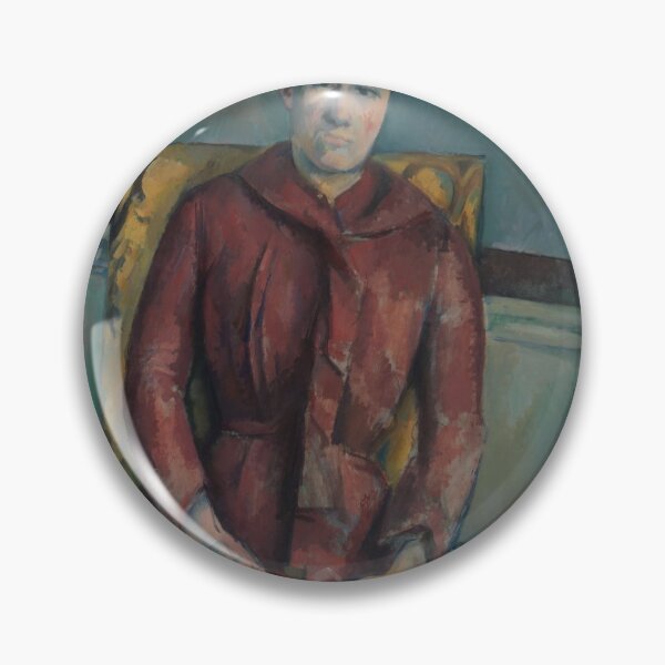 Item preview, Madame Cézanne (Hortense Fiquet, 1850-1922) in a red dress designed and sold by Tizeru.