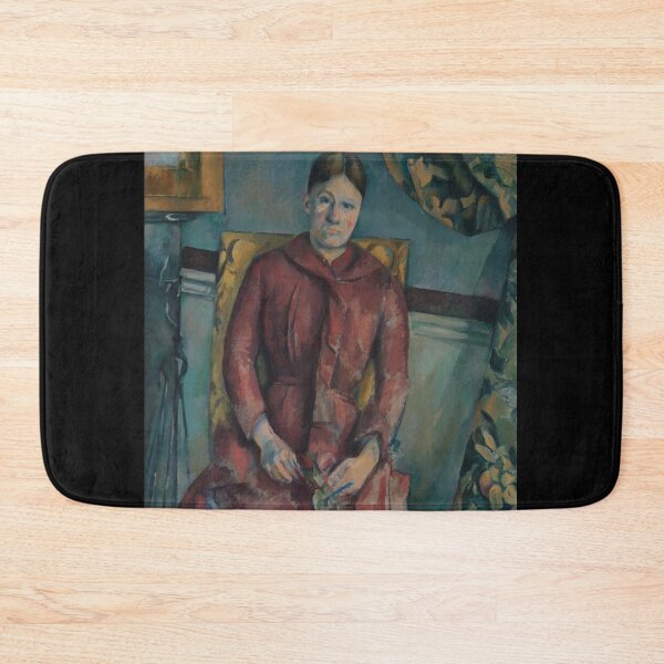 Item preview, Madame Cézanne (Hortense Fiquet, 1850-1922) in a red dress designed and sold by Tizeru.