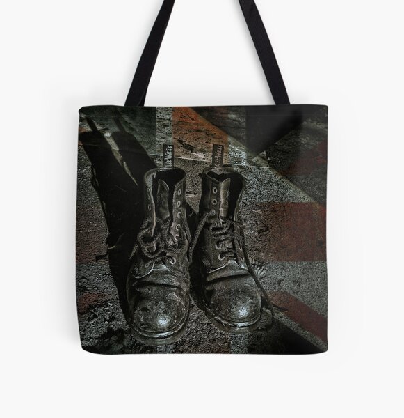 The Boots That Built Britain All Over Print Tote Bag