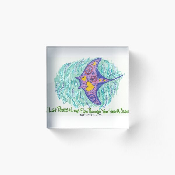 Let It Flow Acrylic Block
