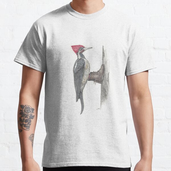 Woodpecker in logging boots Classic T-Shirt