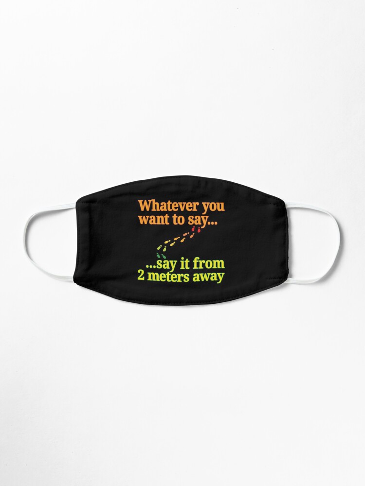 Alternate view of Social Distancing 2 Meters. Mask