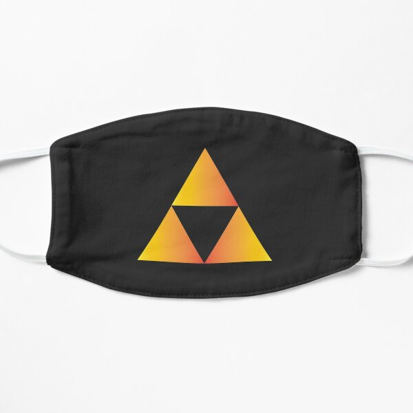 Triforce Sunset - Sierpinski Triangle Flat Mask