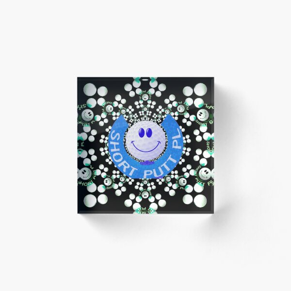 Short Putt Place Acrylic Block