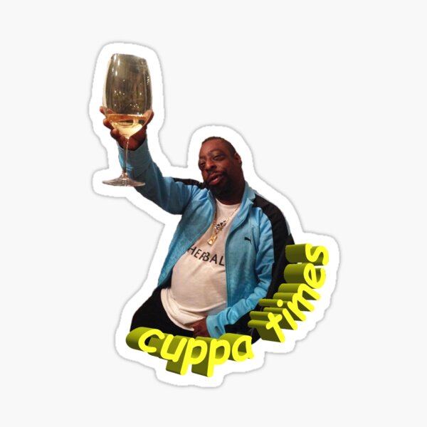 Beetlejuice/Lester Green Cuppa Times Wine Glass" Sticker by JonahKT |  Redbubble