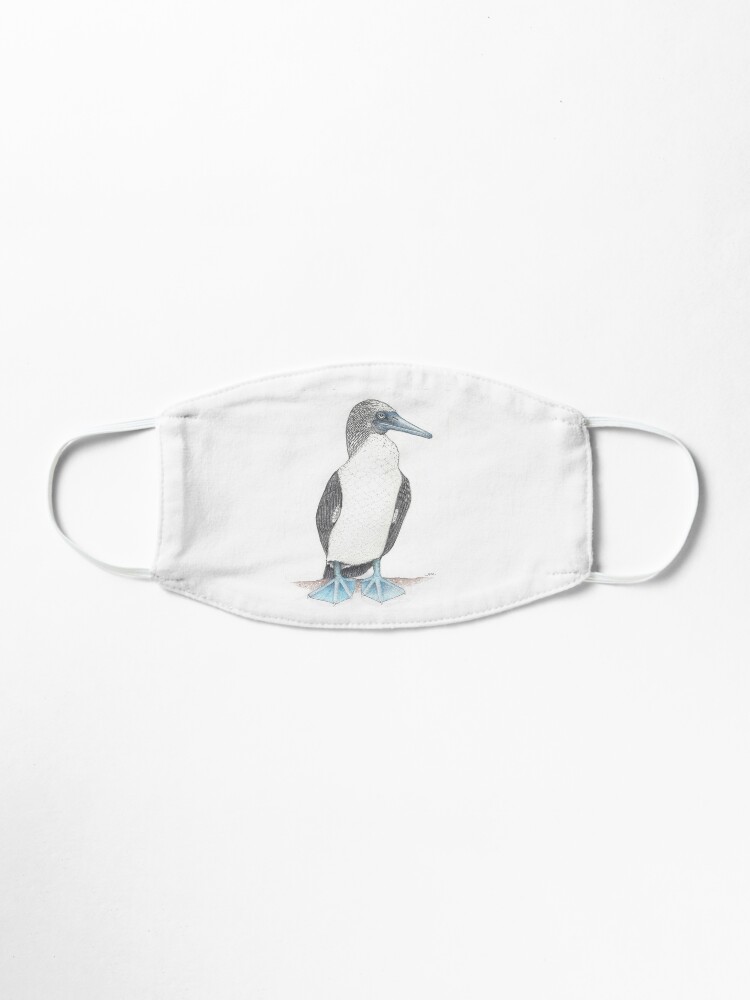 Alternate view of barefooted blue footed booby Mask