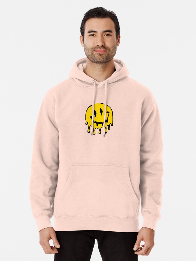 Drippy smiley face sweatshirt sale