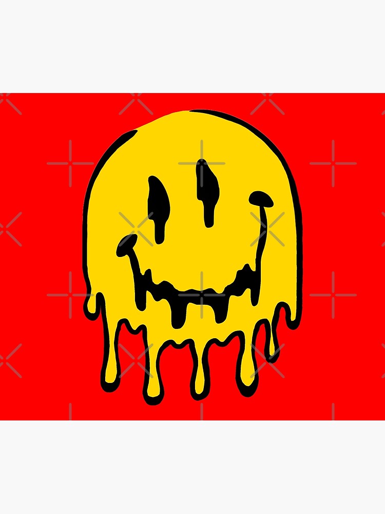 "dripping smiley face" Tapestry by ten17 | Redbubble