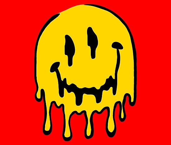 "dripping smiley face" Photographic Print by ten17 | Redbubble