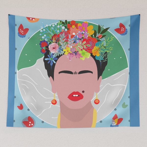 Item preview, Blue Frida designed and sold by LoveBirdGallery.