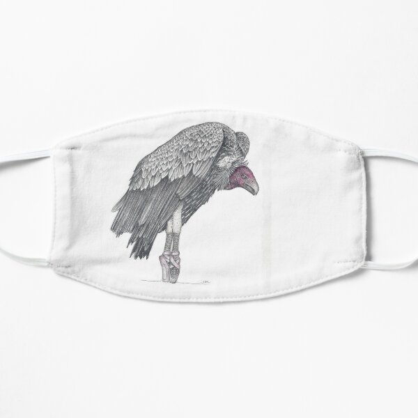 Vulture in toe shoes Flat Mask
