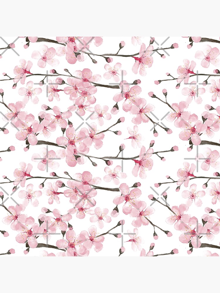 Cherry Blossom watercolor fashion and home decor by Magenta Rose Designs by MagentaRose