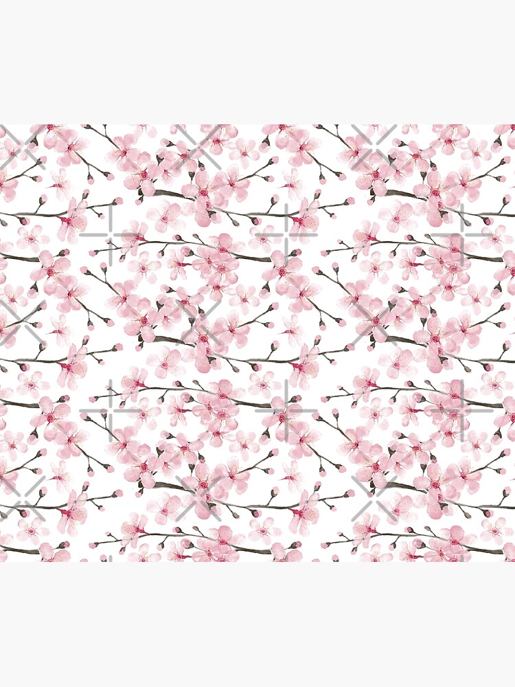 Cherry Blossom watercolor fashion and home decor by Magenta Rose Designs by MagentaRose