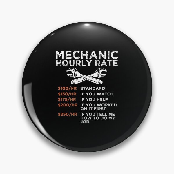 Artikelvorschau, Mechanic Hourly Rate Wrench Worker Gift entworfen und verkauft von haselshirt.