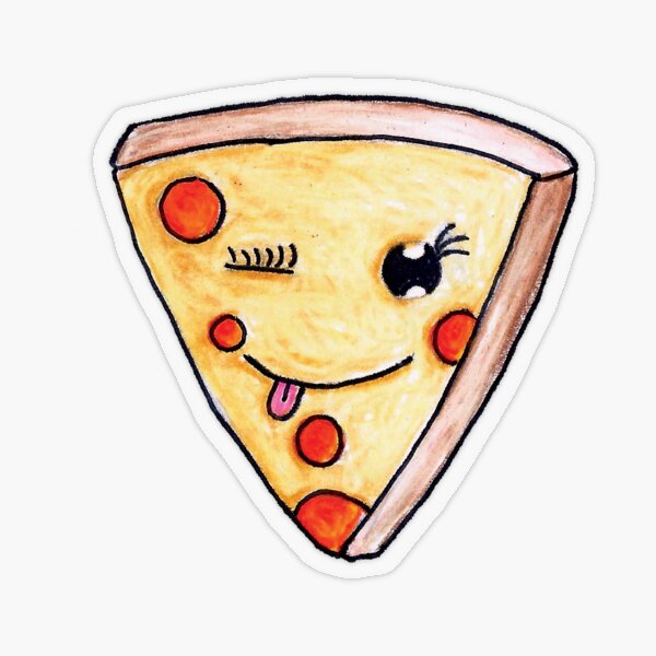 Pepperoni Pizza Slice - Molly Exclusive Transparent Sticker