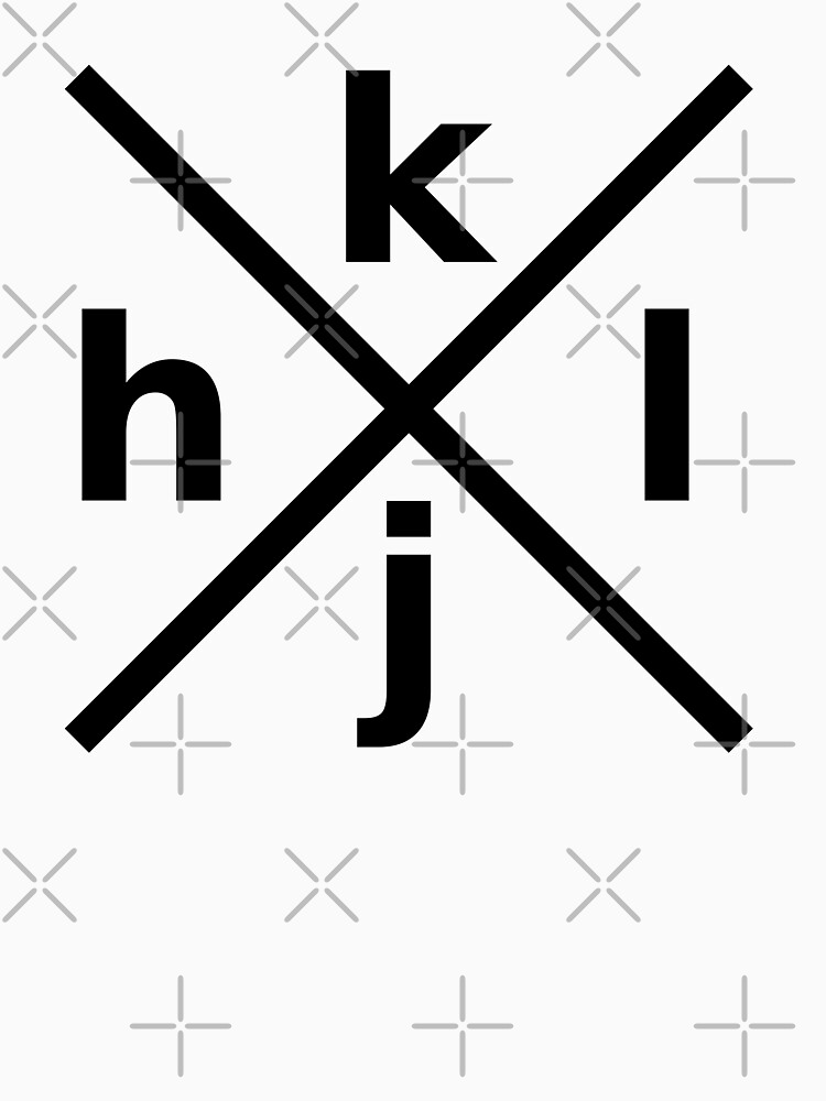 hjkl Design for Programmers Using vi/Vim - Black Graphic by ramiro